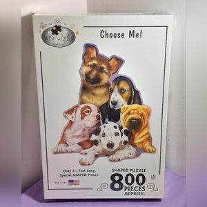 Choose Me! Puppies 800 Piece Shaped Jigsaw Puzzle Serendipity 2004 New/Sealed